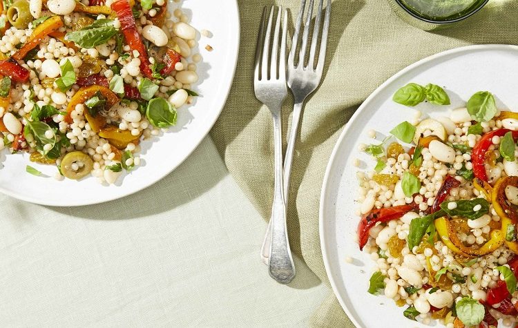 Salada de Pimenta Marinada com Feijao Cannellini