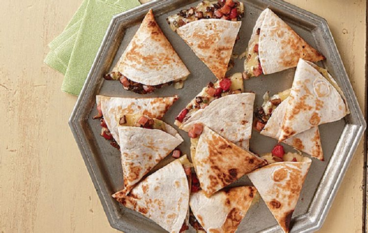 Quesadilla de Presunto e Cogumelos