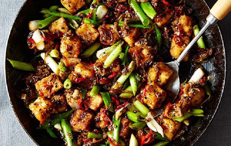 Tofu de Pimenta Preta