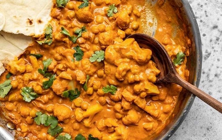 Masala de Couve-flor e Grão de Bico