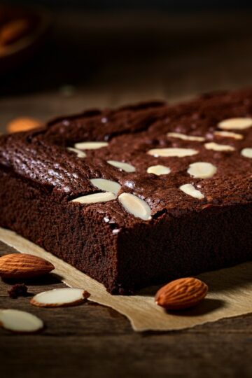 Brownie de Amêndoas Sem Glúten
