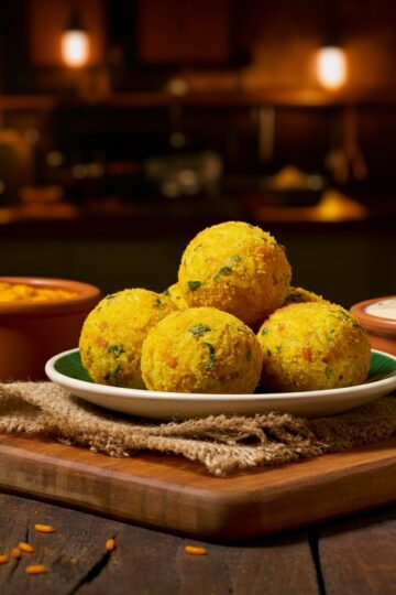 Bolinho de Arroz Integral com Cúrcuma e Requeijão Light