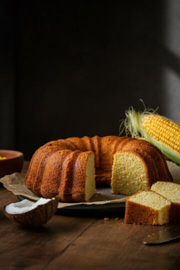 Bolo de Milho com Coco Fofinho e Sem Glúten