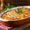 Arroz de Forno Cremoso com Queijo e Presunto