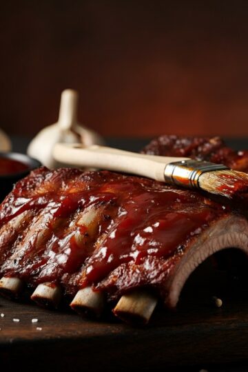 Costelinha Assada ao Barbecue no Forno
