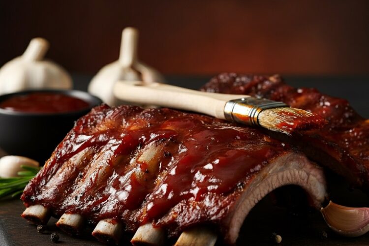 Costelinha Assada ao Barbecue no Forno