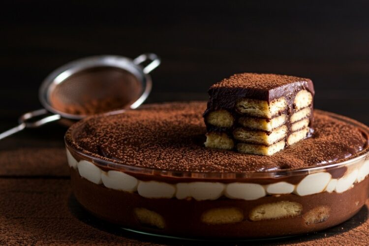 Pavê de Chocolate com Bolacha Maisena